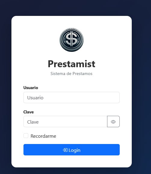 Prestamist - Login